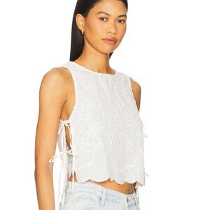 FREE PEOPLE x REVOLVE Faded Gardens Tank White Size Small Sold Out Online